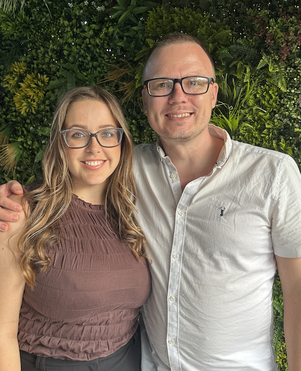 Lucy and Joe, founders of Kent Small Business